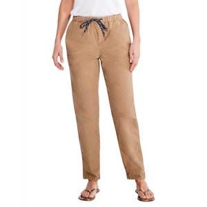 NEW NIC + ZOE cotton poplin relaxed ankle pant in dijon